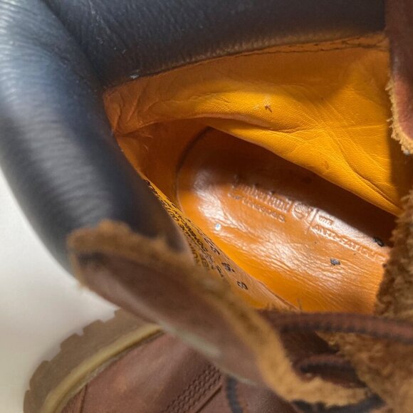 Womens Timberland 6" Earth Keepers Leather Boot Brown 8 Antifatigue - Picture 7 of 8